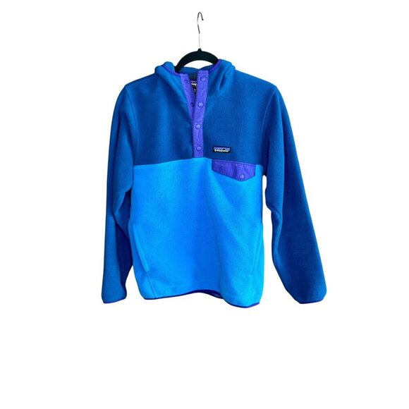 Patagonia Synchilla Snap T Fleece Hoodie Blue Unisex XS Men's - Picture 2 of 12